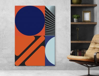 Abstract Arts Vertical Canvas 