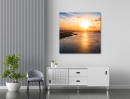  Sunset Beach - Framed Canvas 