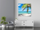 Tropic Beach - Framed Canvas 