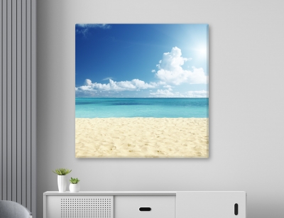Beach - Framed Canvas