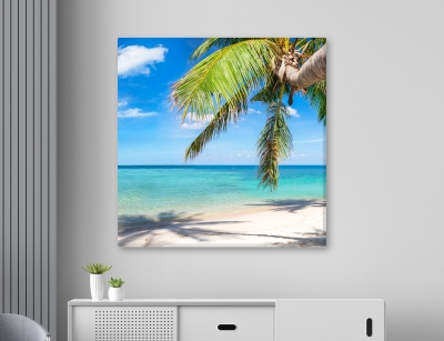 Tropic Beach - Framed Canvas