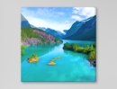  Norwegian River - Framed Canvas 