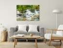  Small river falls - Framed Canvas 