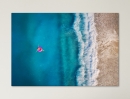  Turquoise Beach Aerial Photo - Framed Canvas 