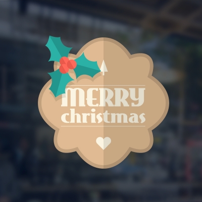 Christmas storefront Stickers