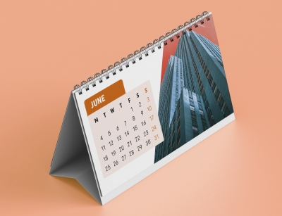 Calendar 15 x 21 cm spiral multipage desktop