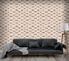 Crowns - Printed Wallpaper with vivid colors