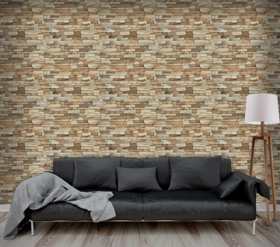 Stone Wall - Printed Wallpaper with vivid colors