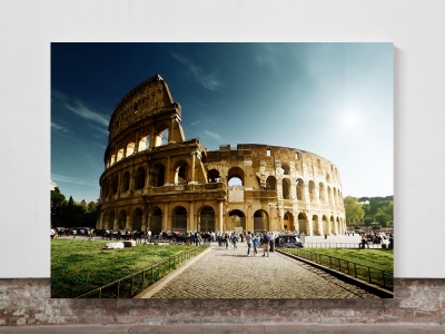Colosseum at day  - Framed Canvas