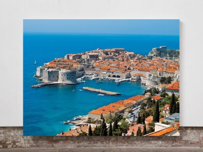 Dubrovnik Croatia City - Framed Canvas