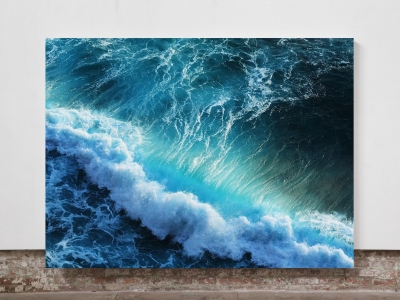 Fierce Waves - Framed Canvas