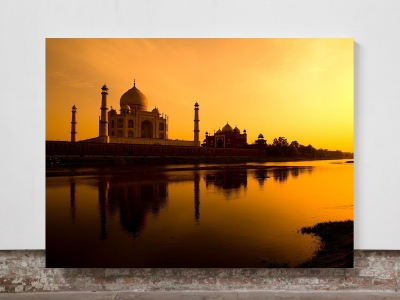 Taj Mahal  - Framed Canvas