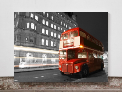London Bus - Framed Canvas