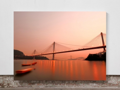 Hong Kong Bridge - Framed Canvas