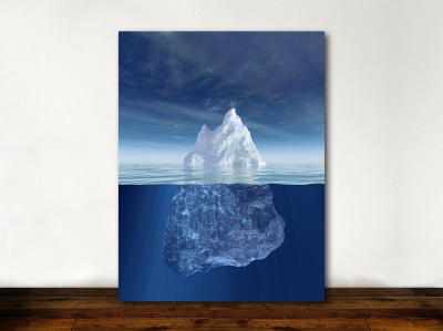 Iceberg  - Framed Canvas