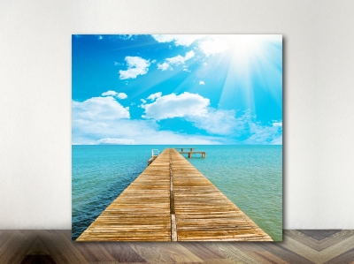 Sea Dock - Framed Canvas