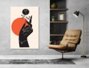  Abstract Arts Vertical Canvas 