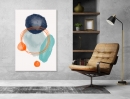  Abstract Arts Vertical Canvas 