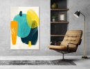  Abstract Arts Vertical Canvas 