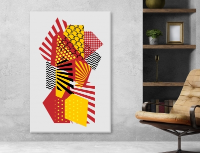 Abstract Arts Vertical Canvas 
