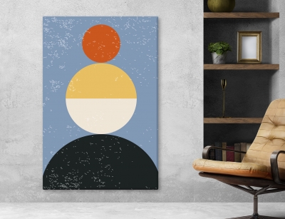 Abstract Arts Vertical Canvas 