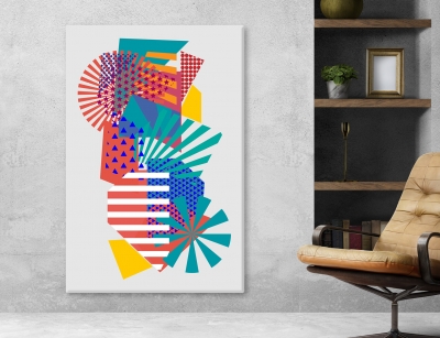Abstract Arts Vertical Canvas 