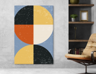 Abstract Arts Vertical Canvas 