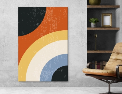Abstract Arts Vertical Canvas 