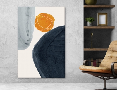 Abstract Arts Vertical Canvas 