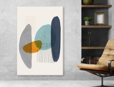 Abstract Arts Vertical Canvas 