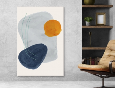Abstract Arts Vertical Canvas 