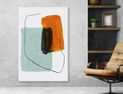 Abstract Arts Vertical Canvas 