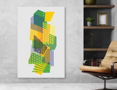 Abstract Arts Vertical Canvas 