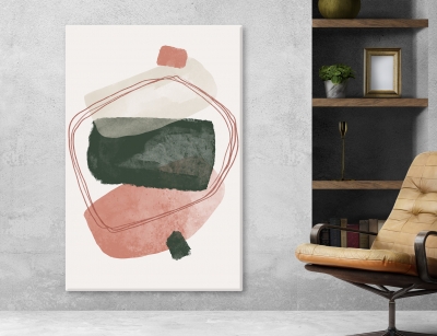 Abstract Arts Vertical Canvas 