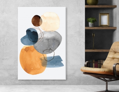 Abstract Arts Vertical Canvas 