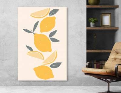 Abstract Arts Vertical Canvas 