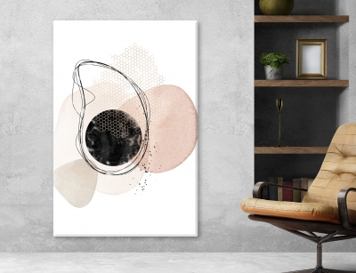 Abstract Arts Vertical Canvas 