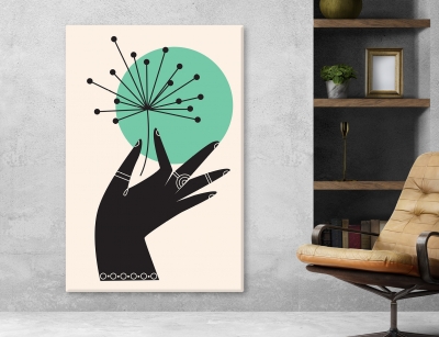Abstract Arts Vertical Canvas 