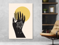 Abstract Arts Vertical Canvas 