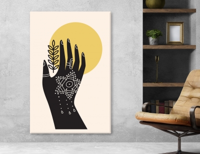 Abstract Arts Vertical Canvas 