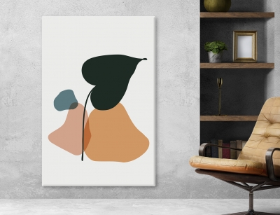 Abstract Arts Vertical Canvas 
