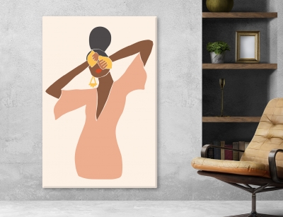 Abstract Arts Vertical Canvas 