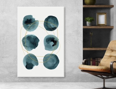 Abstract Arts Vertical Canvas 