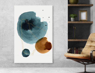 Abstract Arts Vertical Canvas 