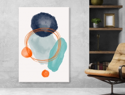 Abstract Arts Vertical Canvas 