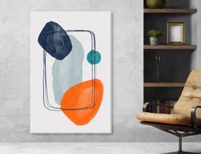 Abstract Arts Vertical Canvas 