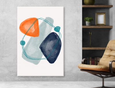 Abstract Arts Vertical Canvas 