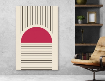 Abstract Arts Vertical Canvas 