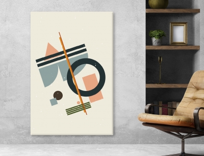 Abstract Arts Vertical Canvas 