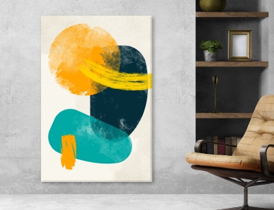 Abstract Arts Vertical Canvas 